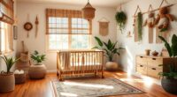 whimsical boho nursery decor