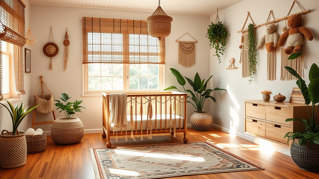 whimsical boho nursery decor