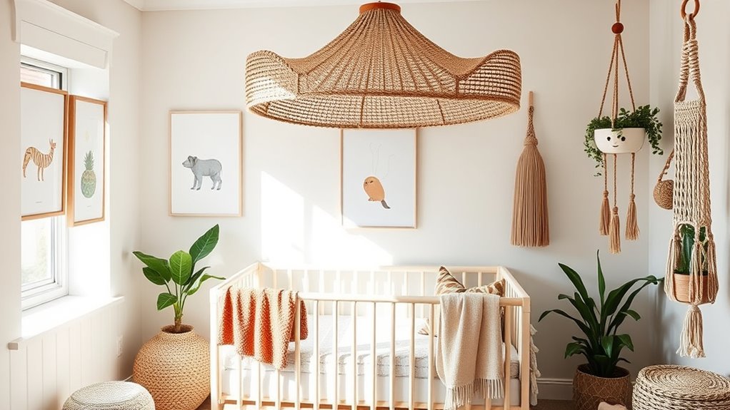 whimsical textured nursery decor