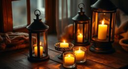 ambient lantern and candle lighting