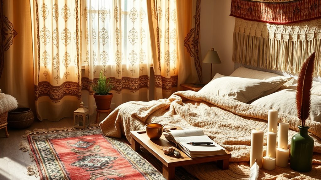 boho morning grounding rituals