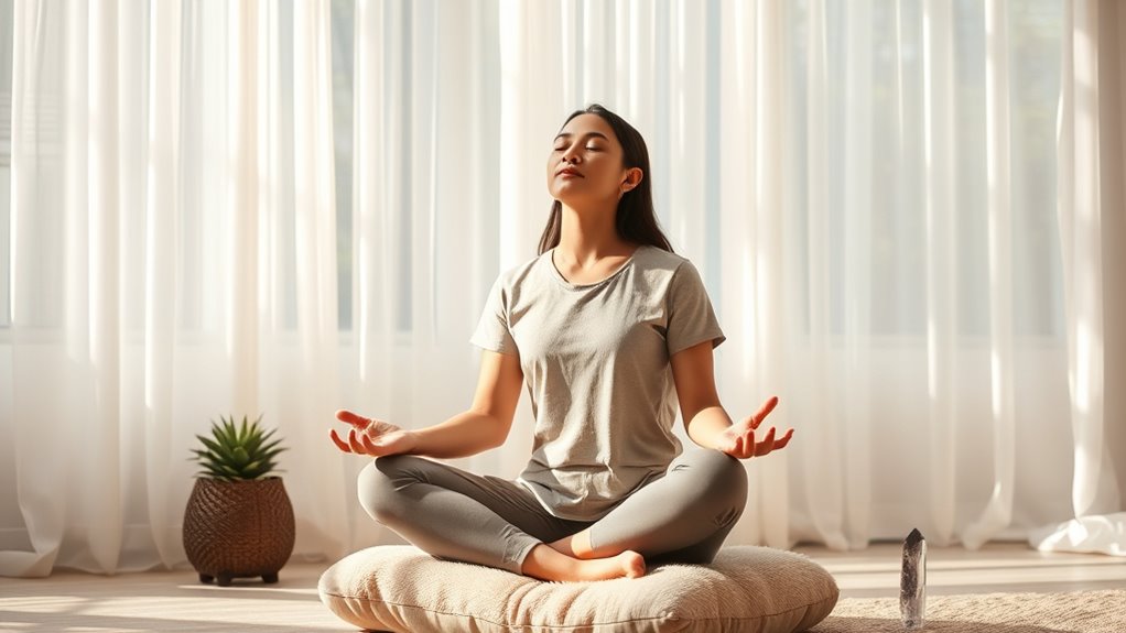 deep breathing calms nerves