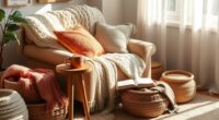 diy textile decorated reading corner