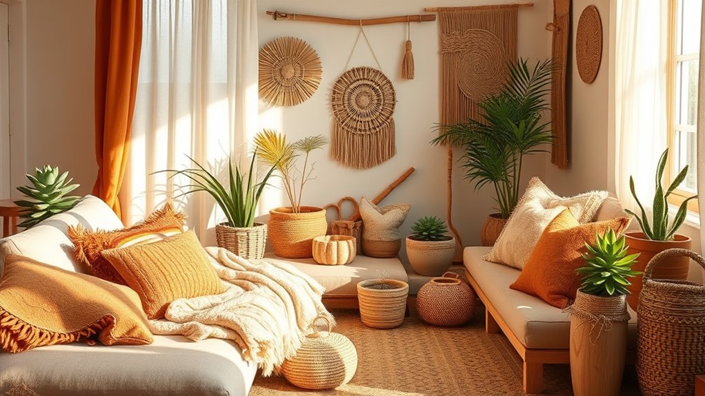 earth tones evoke calming serenity