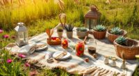 eco friendly boho picnic
