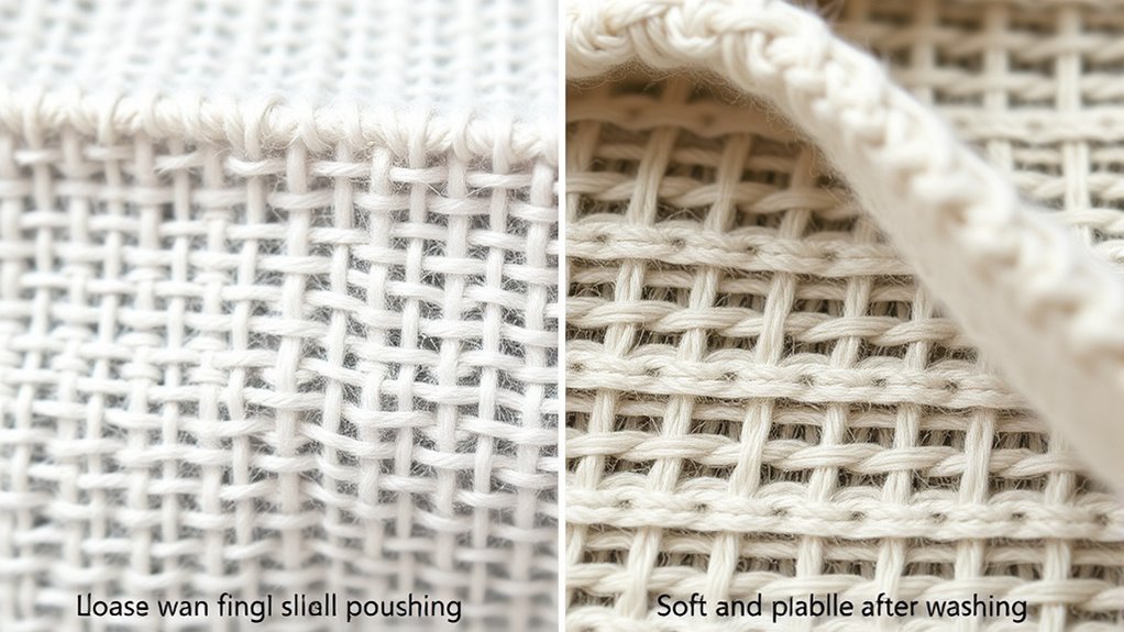 fabric behavior after washing