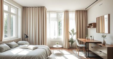 fabric room divider zoning