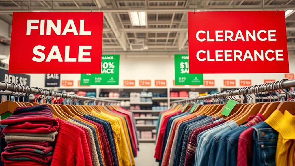final sale vs clearance