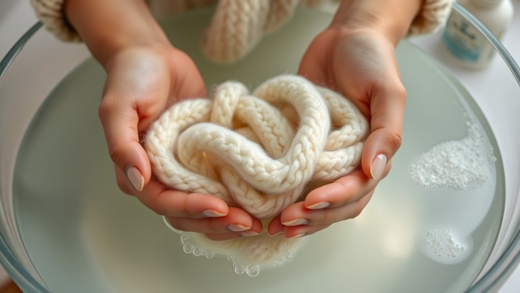 gentle wool hand washing