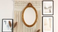 macram mirrors art arrangement