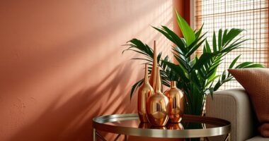 metallic finishes boho style