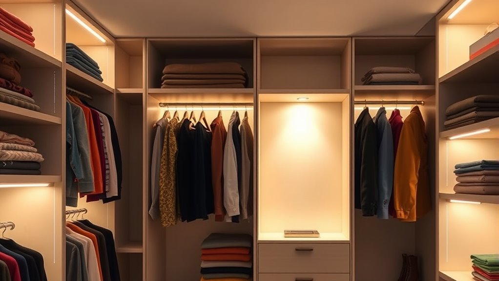 motion sensor wardrobe lighting