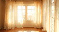 natural light with sheer linens