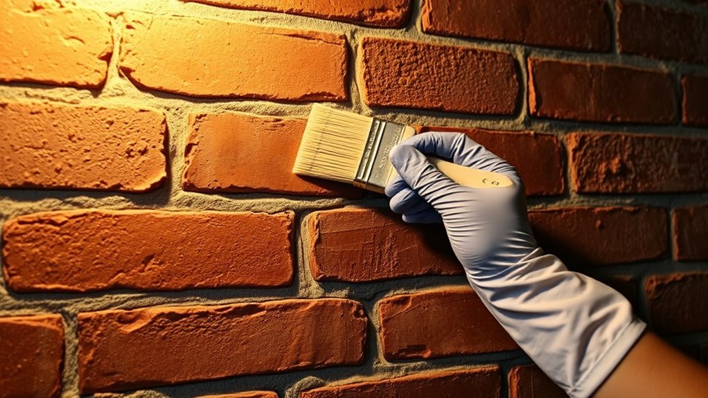 sealing and insulating brick walls