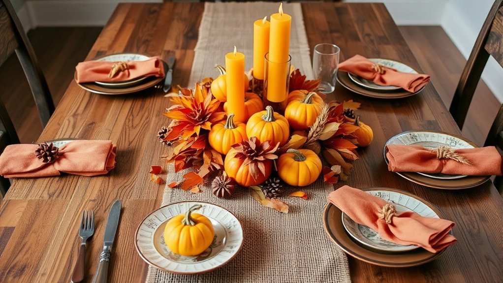 seasonal diy table decor