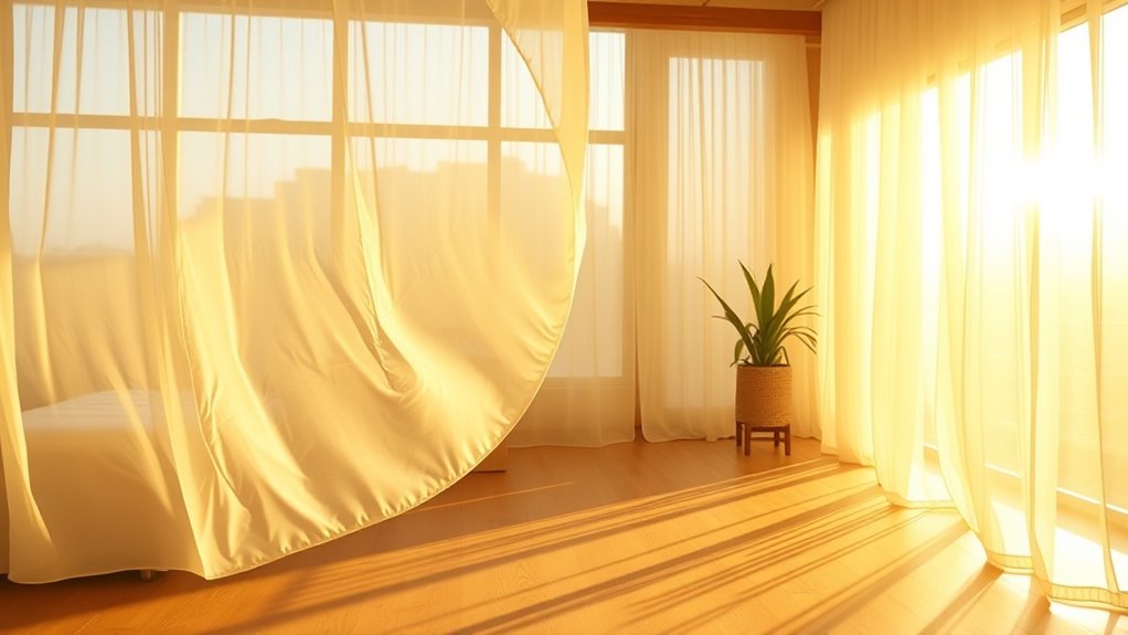 sheer linens for natural lighting