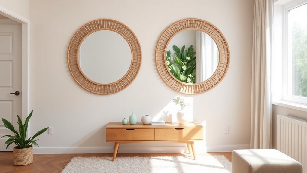strategic mirror placement enhances space