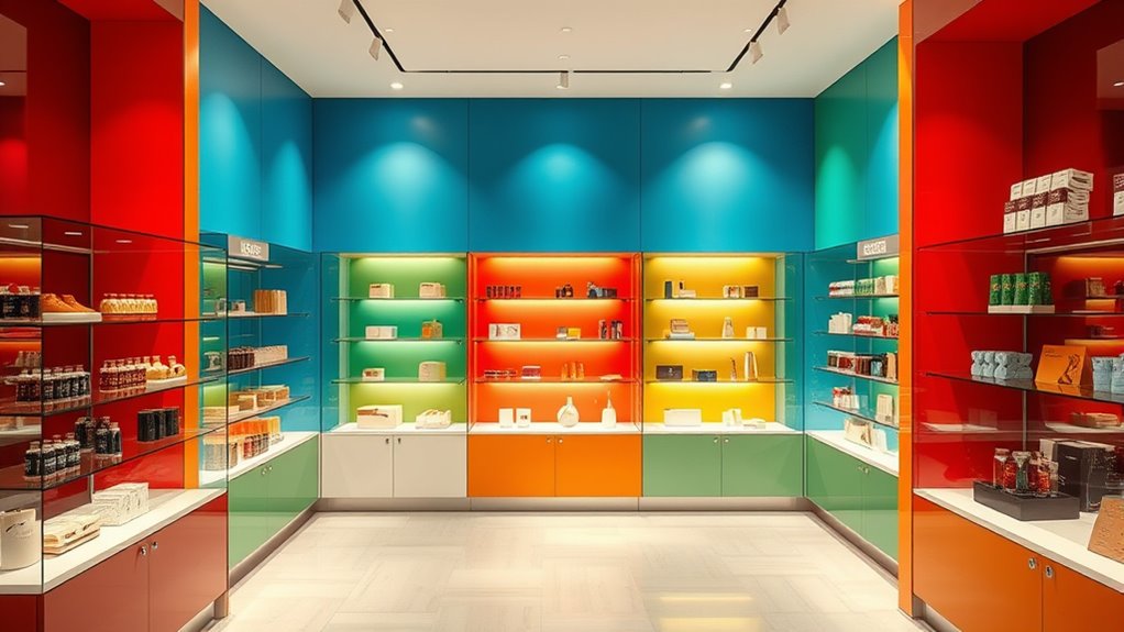 strategic product placement and color