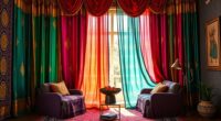 transform saris into curtains