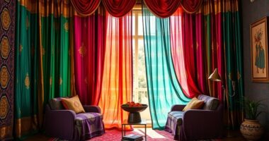 transform saris into curtains