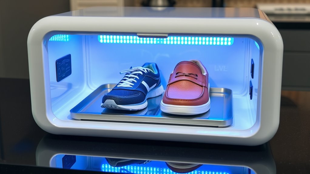 uv shoe sterilizers claim germ elimination
