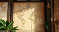 vintage map wall preservation