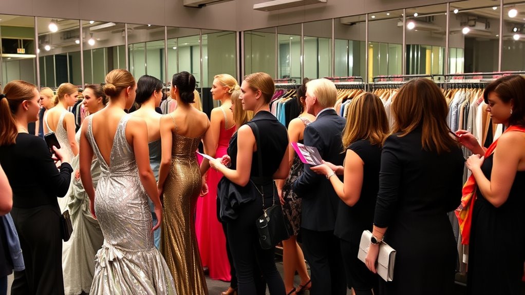 volunteer backstage at fashion