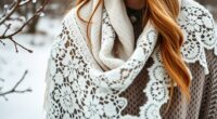 white lace winter fashion
