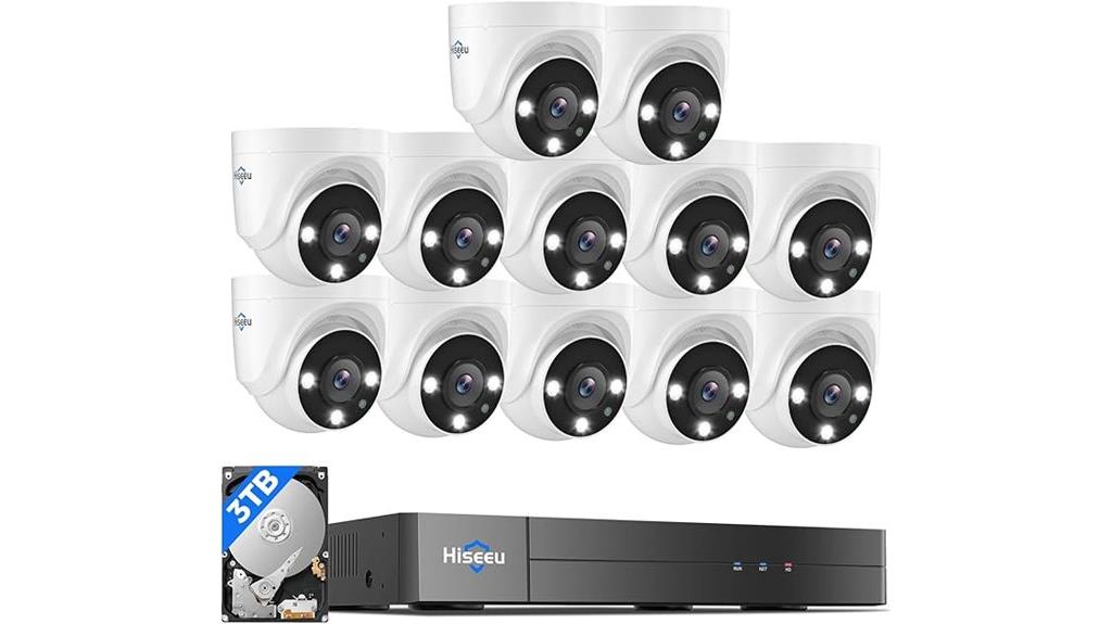 16 channel 3k wired security