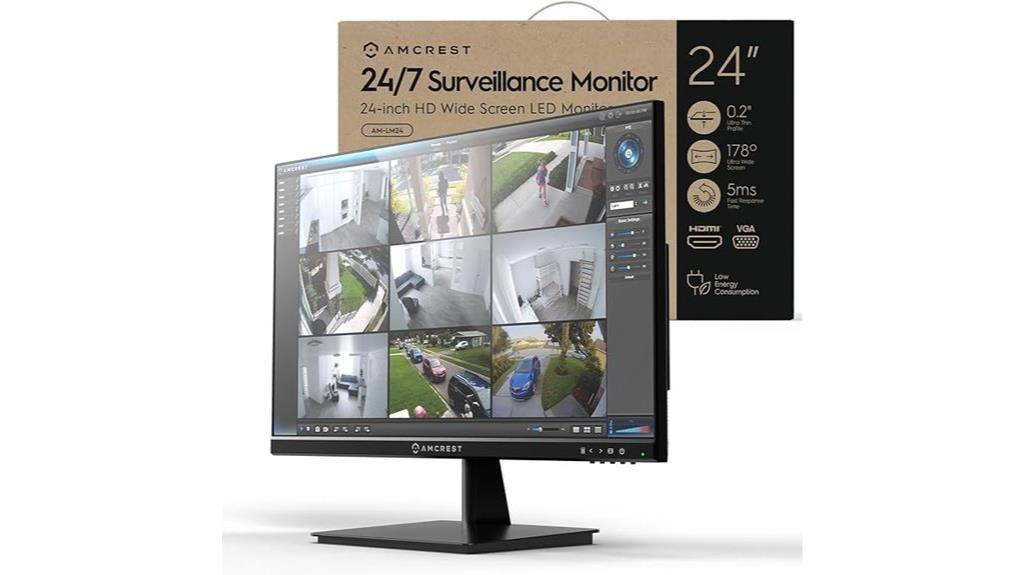 24 inch surveillance monitor