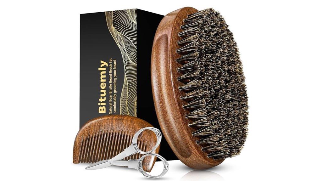 beard brush grooming kit