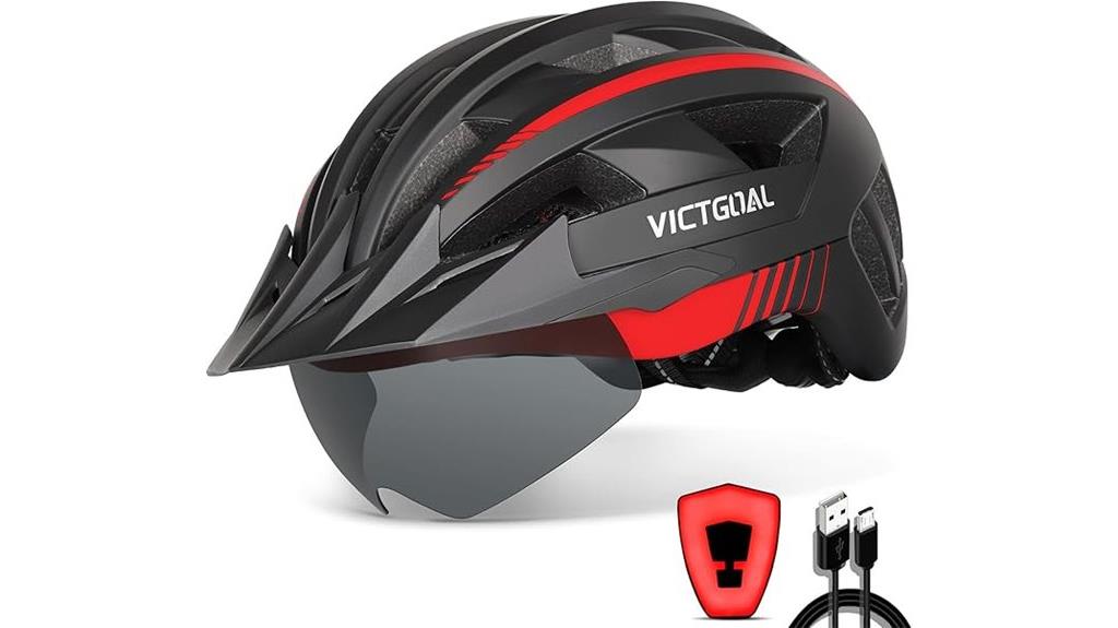 bike helmet with lights