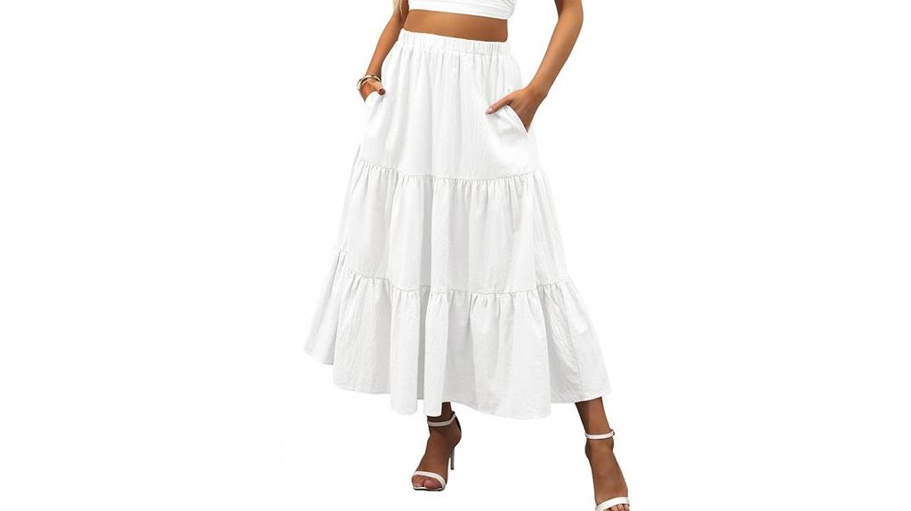 boho summer maxi skirt