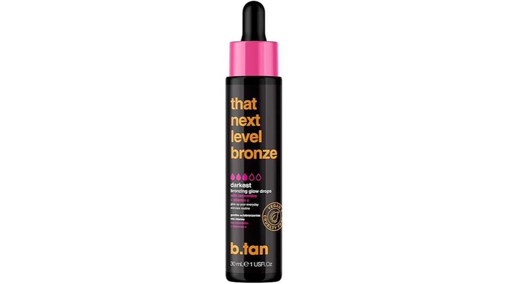 dark self tanning drops