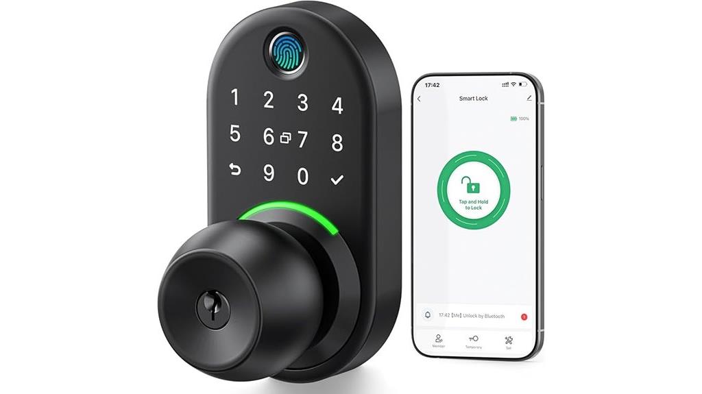 digital lock with knob