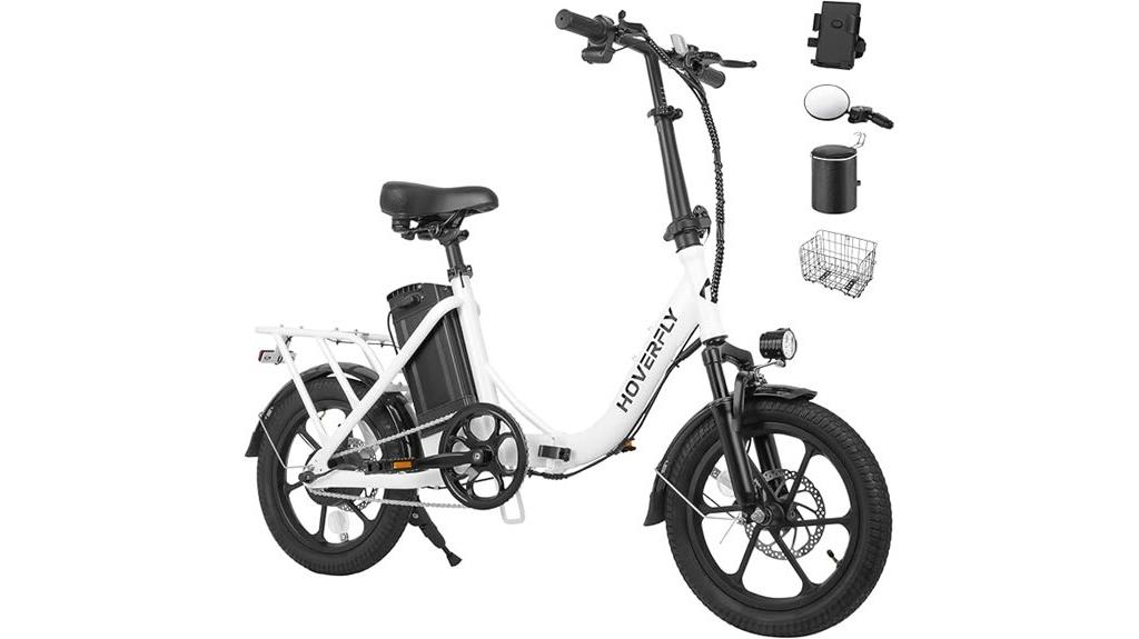 electric folding bike with removable battery