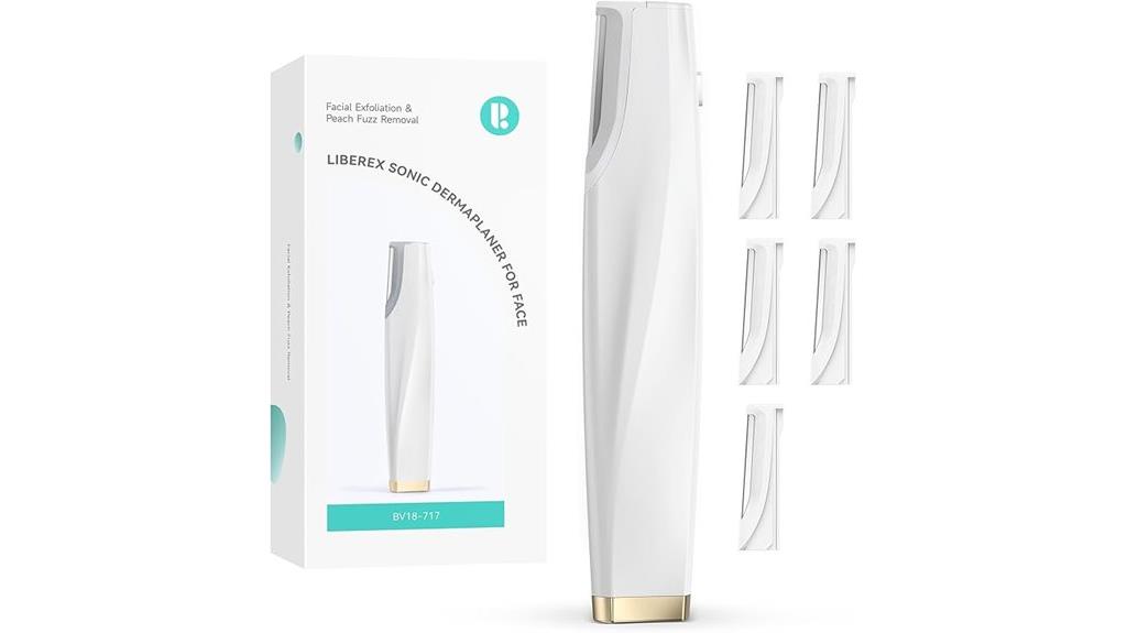 facial sonic dermaplaning device