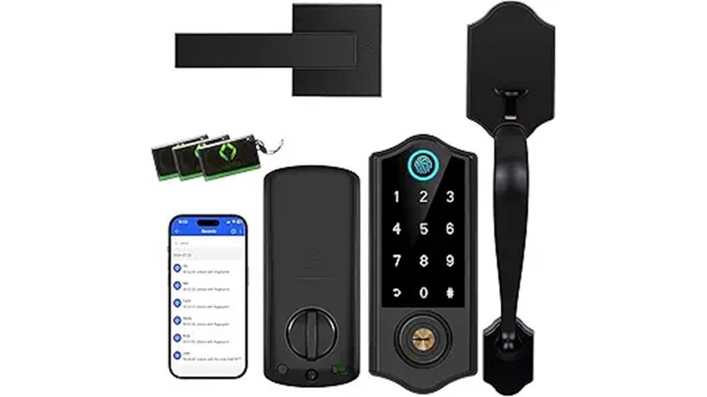 fingerprint smart handle lock