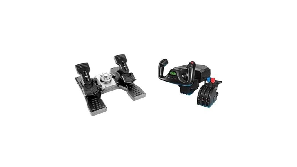 flight yoke pedals bundle