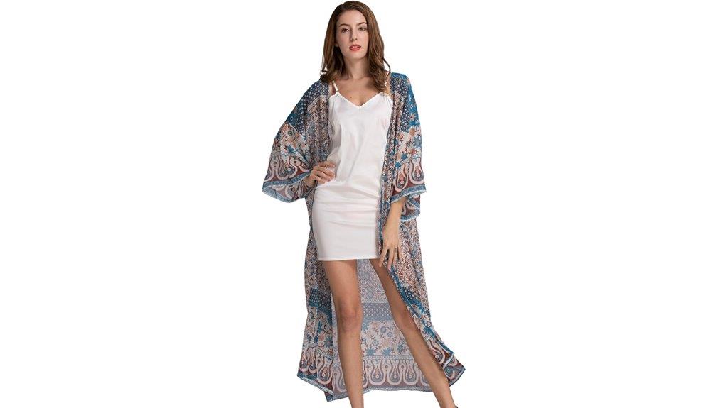 floral kimono beach coverup