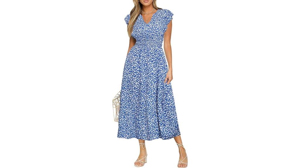 floral maxi dress pockets