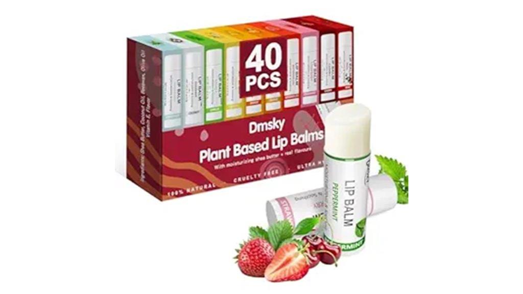 forty fruit lip balms
