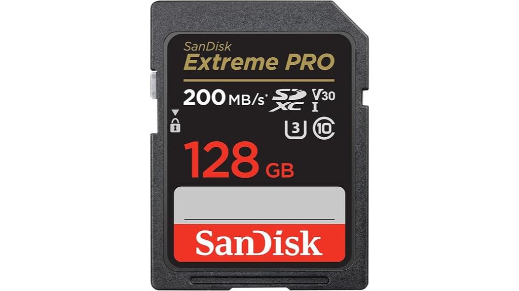 high speed 128gb memory card