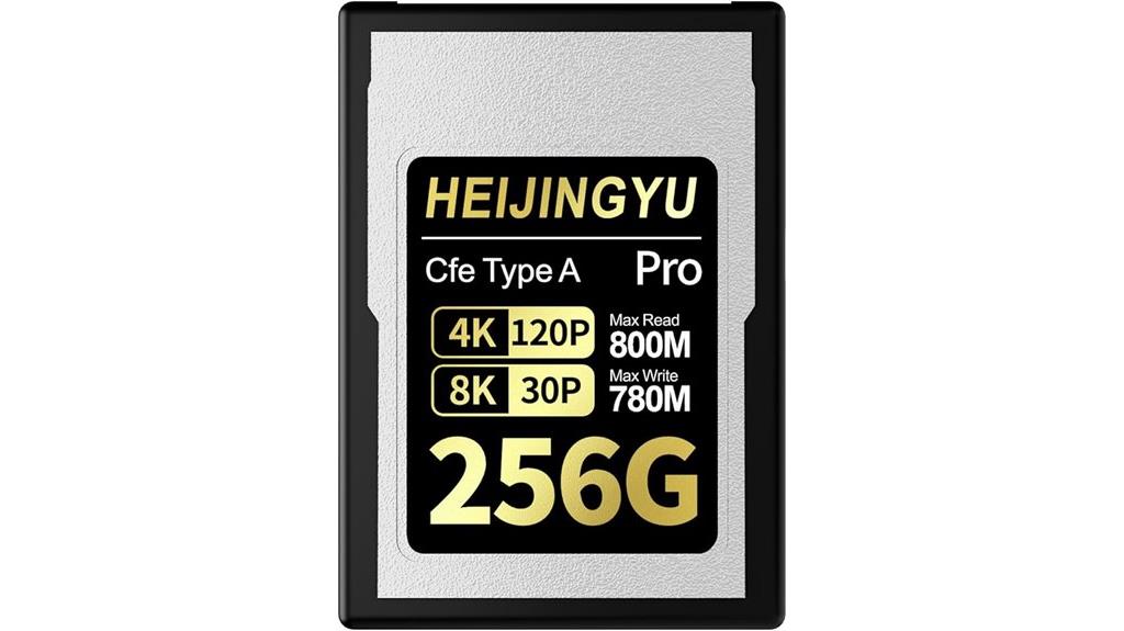 high speed 256gb memory card