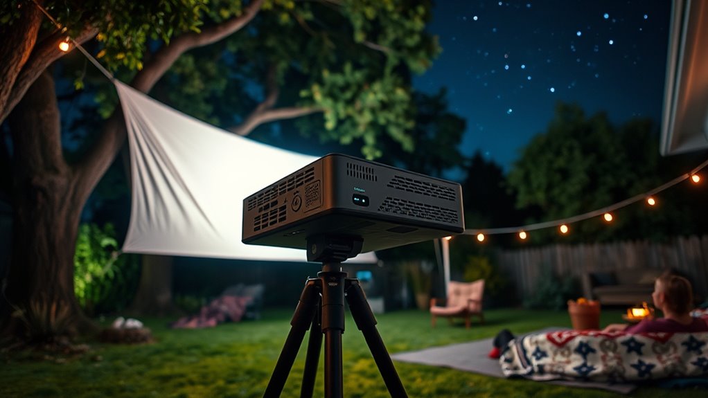 key outdoor projector features