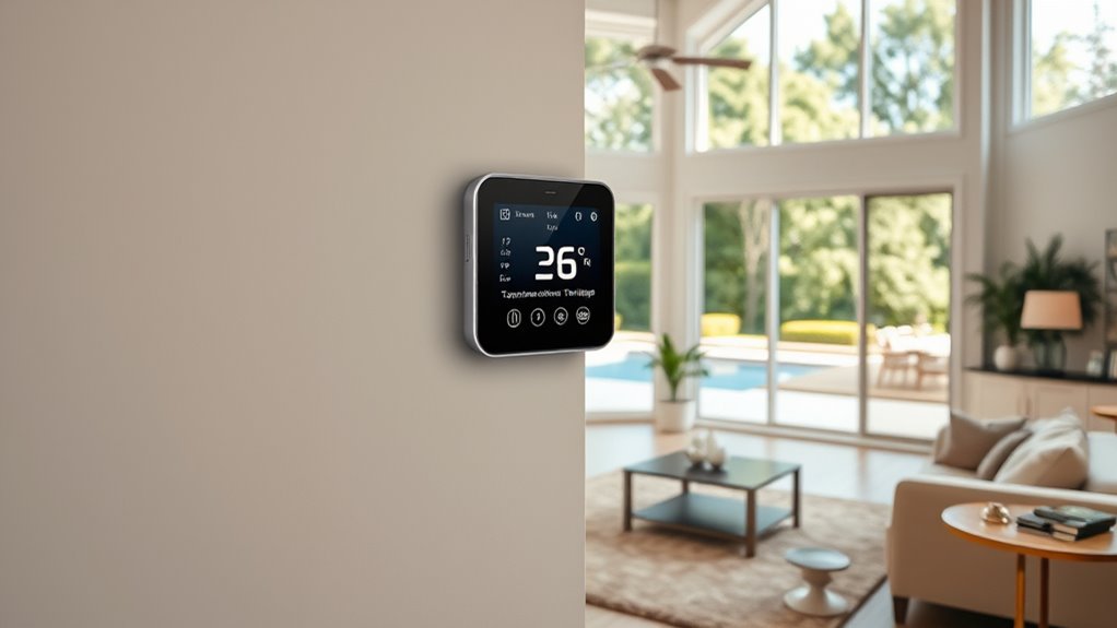 large home thermostat features