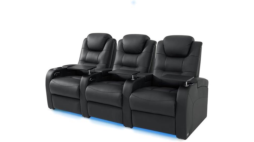 leather theater seats power