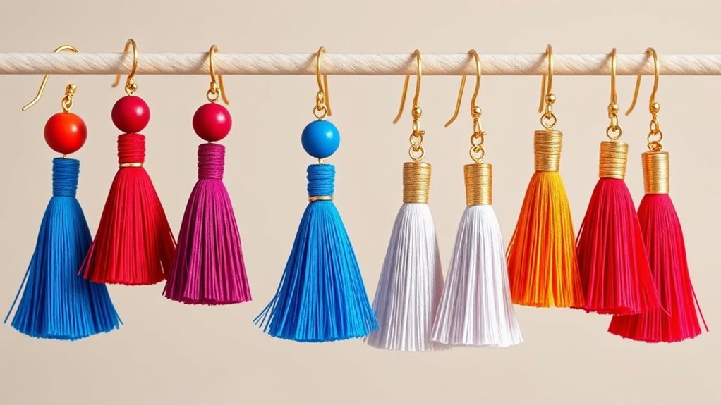 lightweight tassel earrings