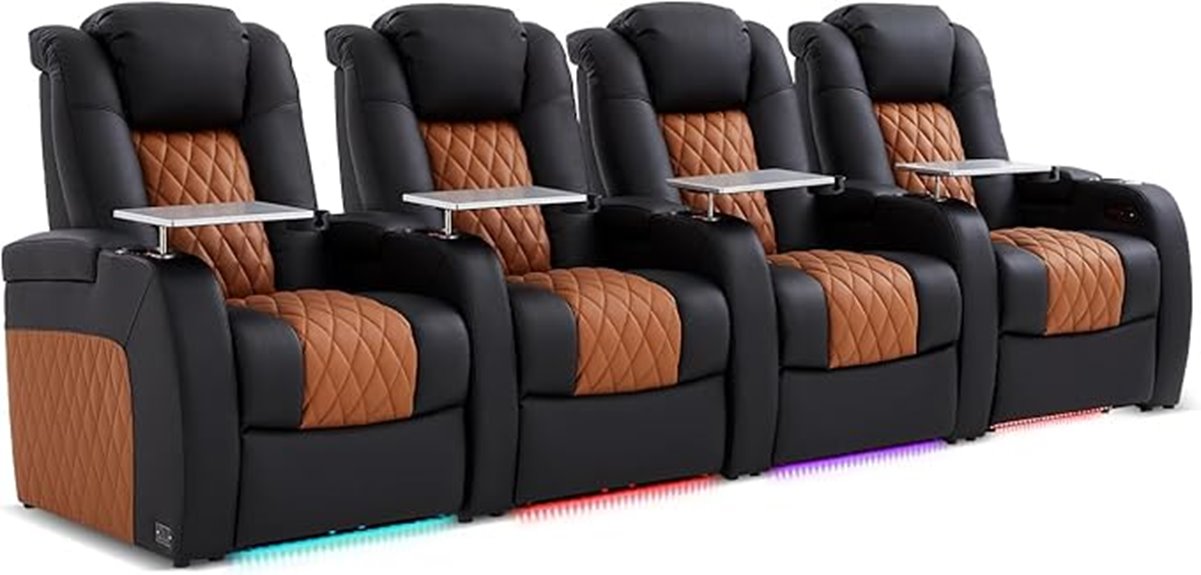 luxury reclining home theater