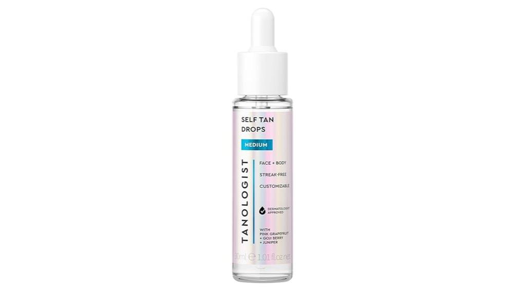 medium tanning drop formula